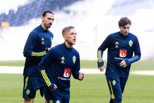 Zlatan Ibrahimovic, Jesper Karlsson and Victor Nilsson