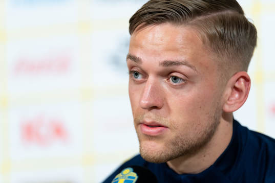 Jesper Karlsson of the Swedish national football team