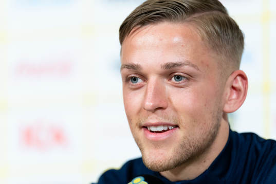 Jesper Karlsson of the Swedish national football team