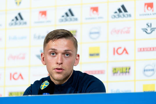 Jesper Karlsson of the Swedish national football team