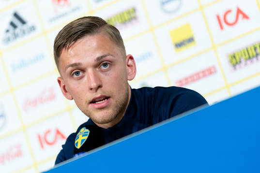Jesper Karlsson of the Swedish national football team