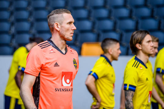Robin Olsen of the Swedish national football team