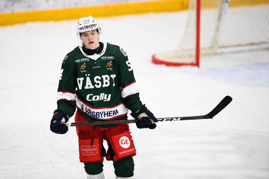 Väsbys Oscar Bjerselius deppar