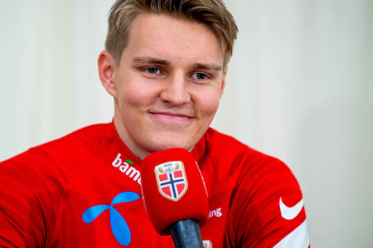 Martin Ødegaard of the Norwegian national football team