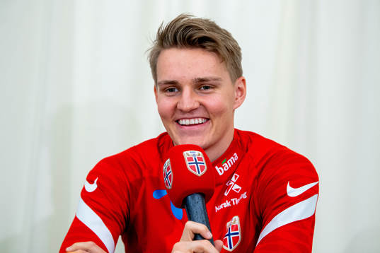 Martin Ødegaard of the Norwegian national football team