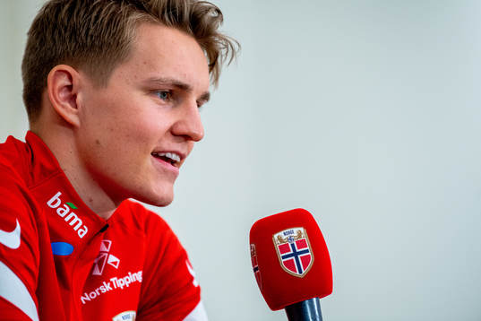 Martin Ødegaard of the Norwegian national football team