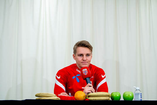 Martin Ødegaard of the Norwegian national football team