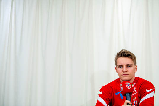 Martin Ødegaard of the Norwegian national football team