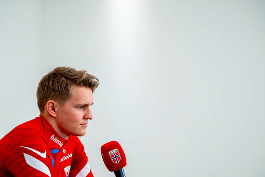 Martin Ødegaard of the Norwegian national football team