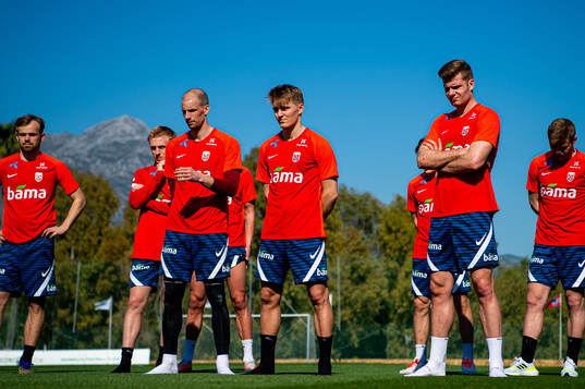 Goalkeeper André Hansen, Martin Ødegaard and Alexander