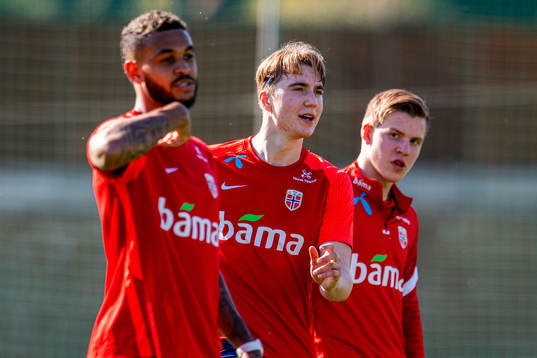 Joshua King, Kristian Thorstvedt and Jens Petter Hauge of