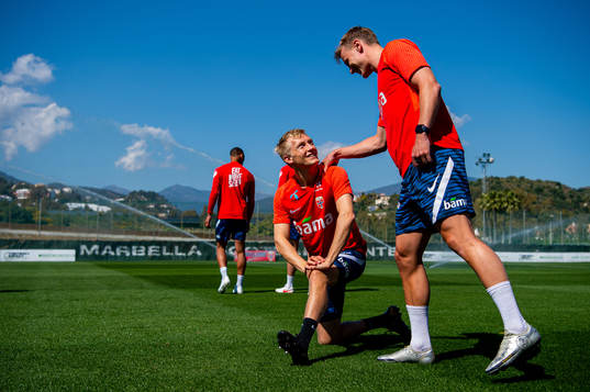 Birger Meling and Marius Lode of the Norwegian national
