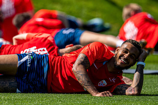 Joshua King of the Norwegian national football team