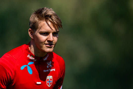 Martin Ødegaard of the Norwegian national football team