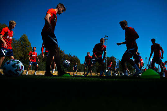 Kristoffer Ajer of the Norwegian national football team