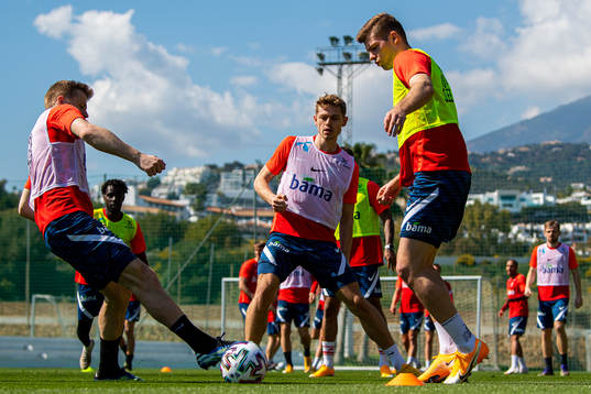 Fredrik Midtsjø, Julian Ryerson and Alexander Sørloth of