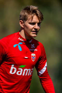 Martin Ødegaard of the Norwegian national football team