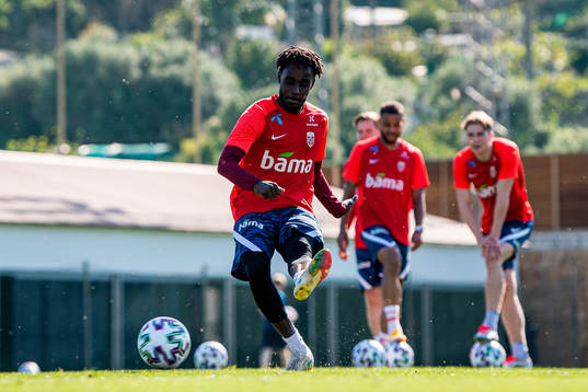 Tokmac Nguen of the Norwegian national football team