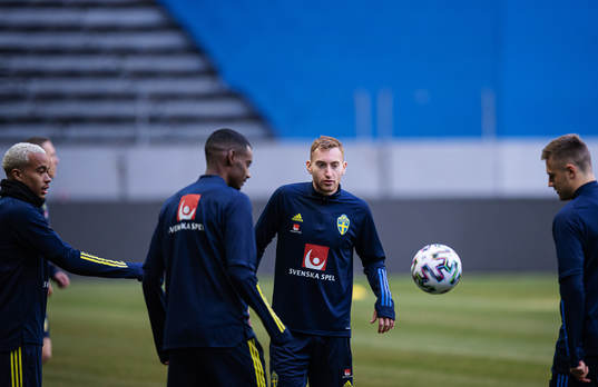 Robin Quaison, Alexander Isak, Dejan Kulusevski and Mattias