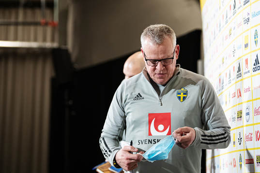 Head coach Janne Andersson of the Swedish national football