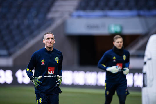 Robin Olsen of the Swedish national football team