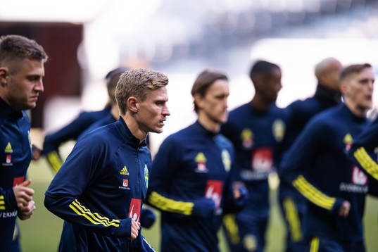 Carl Starfelt of the Swedish national football team