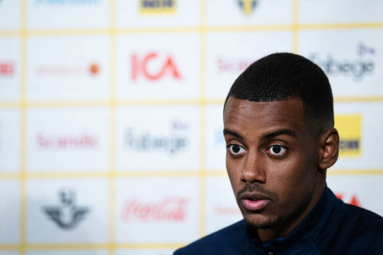 Alexander Isak of the Swedish national football team