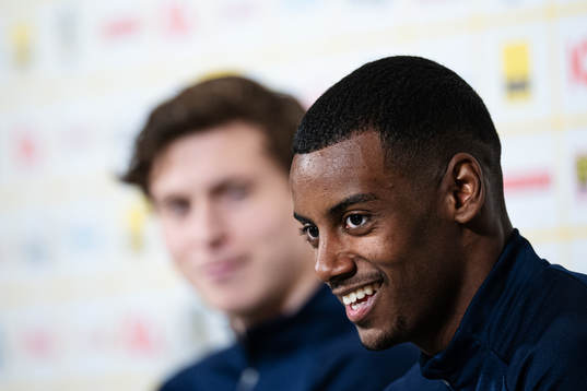 Alexander Isak of the Swedish national football team