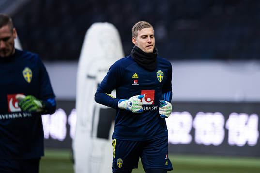 Karl-Johan Johnsson of the Swedish national football team