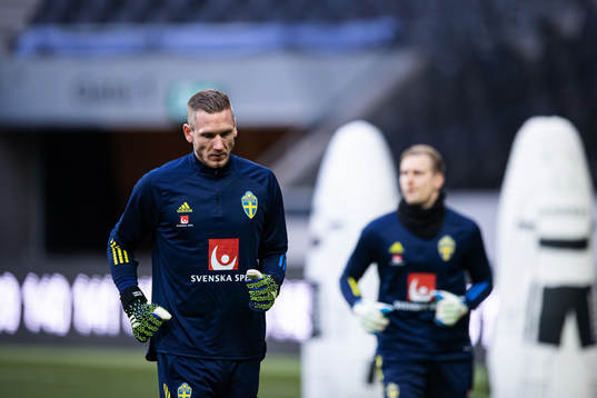 Robin Olsen of the Swedish national football team