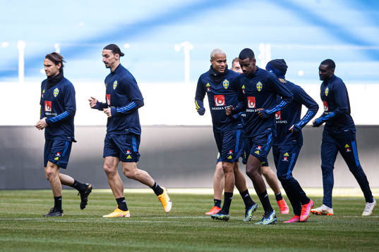Albin Ekdal, Zlatan Ibrahimovic, Robin Quaison and