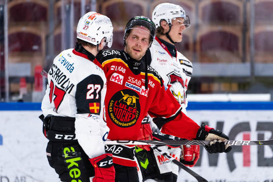 Malmö Redhawks Ponthus Westerholm och Luleås Juhani