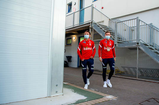 Patrick Berg and Jens Petter Hauge of Norway