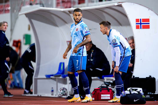 Joshua King and Martin Linnes of Norway