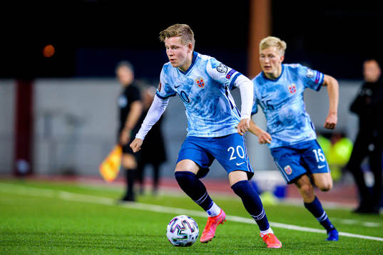 Jens Petter Hauge and Birger Meling of Norway