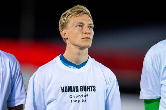 Birger Meling of Norway wearing a t-shirt with the message