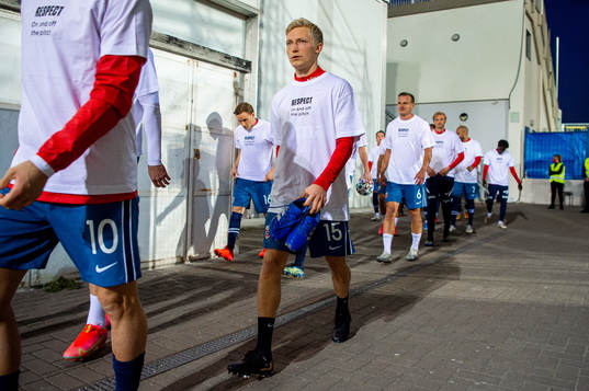 Birger Meling of Norway wearing a t-shirt with the message