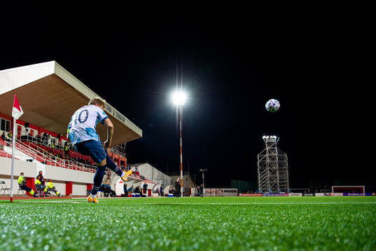Martin Ødegaard of Norway takes a corner kick