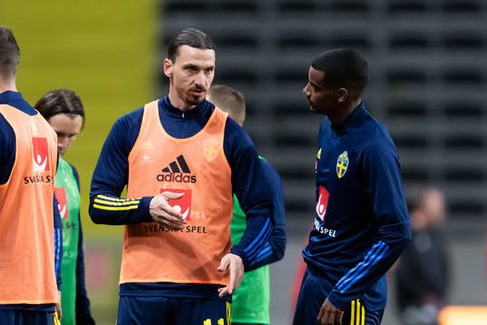 Zlatan Ibrahimovic and Alexander Isak