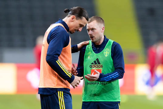 Zlatan Ibrahimovic and Sebastian Larsson