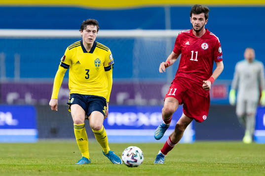 Victor Nilsson Lindelöf of Sweden and Giorgi Kvilitaia of