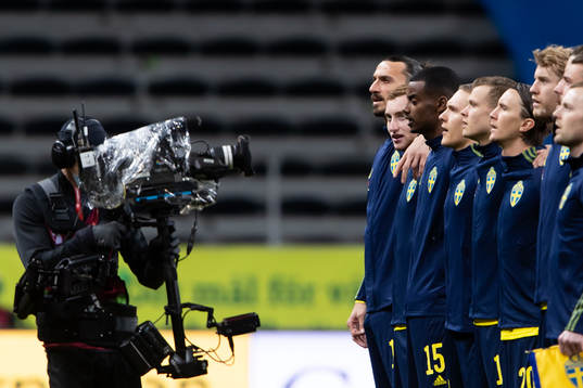 Zlatan Ibrahimovic of Sweden at lineup