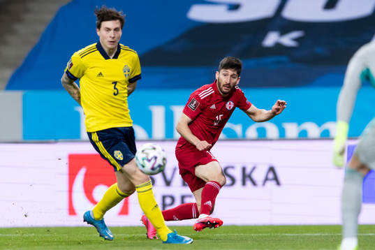 Victor Nilsson Lindelöf of Sweden and Giorgi Beridze of