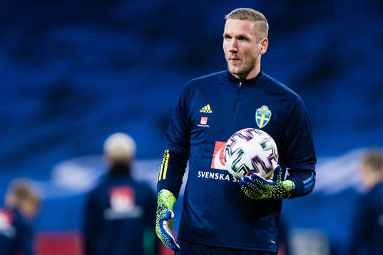 Goalkeeper Robin Olsen of Sweden