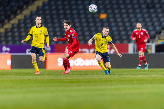 Kristoffer Olsson and Sebastian Larsson of Sweden against