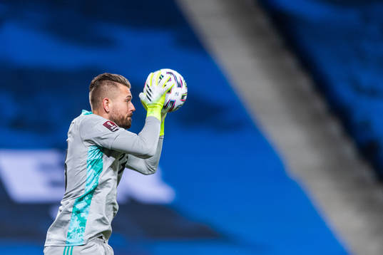 Goalkeeper Kristoffer Nordfeldt of Sweden