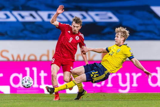 Saba Lobzhanidze of Georgia and Filip Helander of Sweden