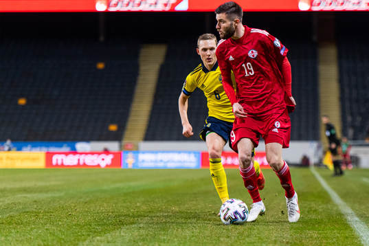 Ludwig Augustinsson of Sweden and Levan Shengelia of Georgia