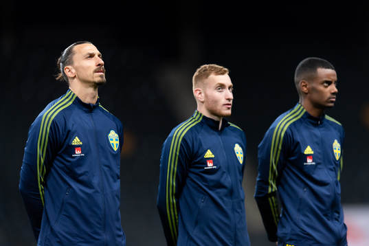 Zlatan Ibrahimovic, Dejan Kulusevski and Alexander Isak of