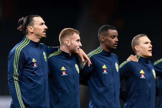 Zlatan Ibrahimovic, Dejan Kulusevski, Alexander Isak and